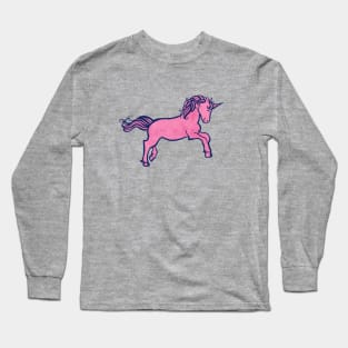 Pink Unicorn Long Sleeve T-Shirt